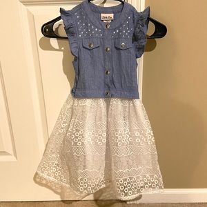 Little girl denim dress